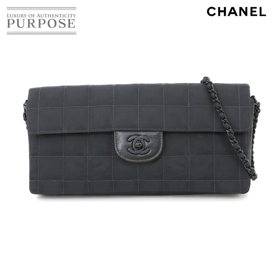 CHANEL 美品 シャネル ニュートラベルライン チョコバー チェーン  