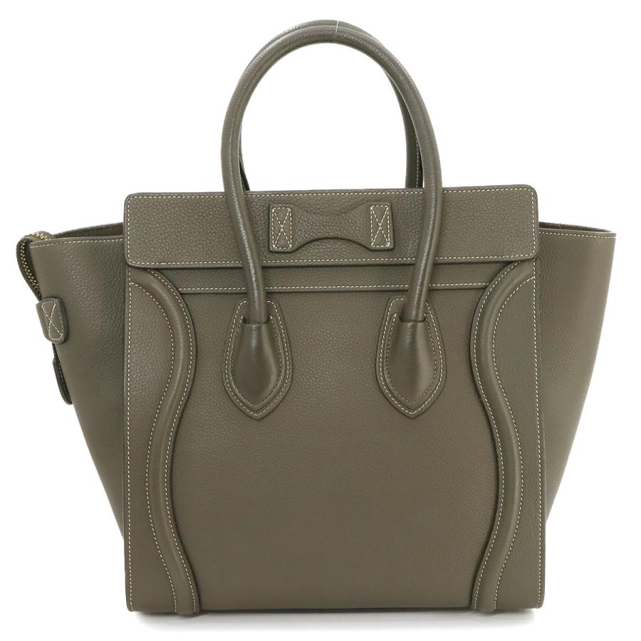 CELINE 新品同様 セリーヌ ラゲージ マイクロショッパー ハンド バッグ  