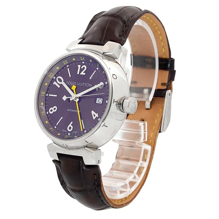 LOUIS VUITTON ルイ ヴィトン タンブールGMT Q1131 メンズ 腕時計 