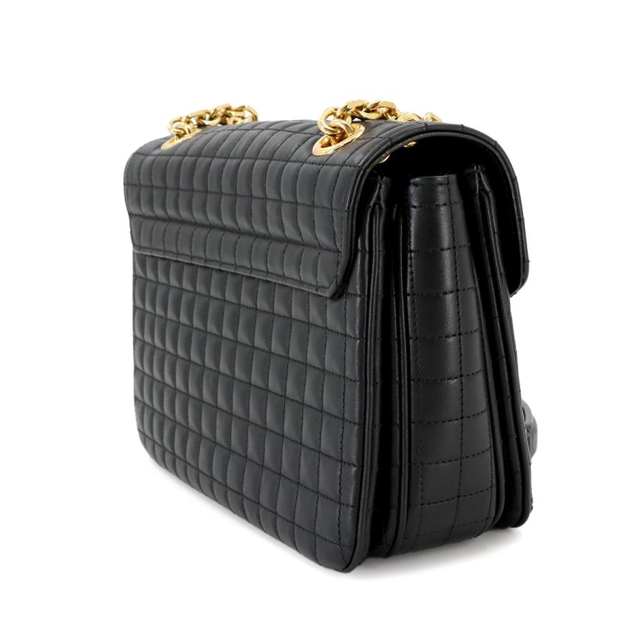 CELINE 新品同様 セリーヌ セー ミディアム ショルダー バッグ レザー  