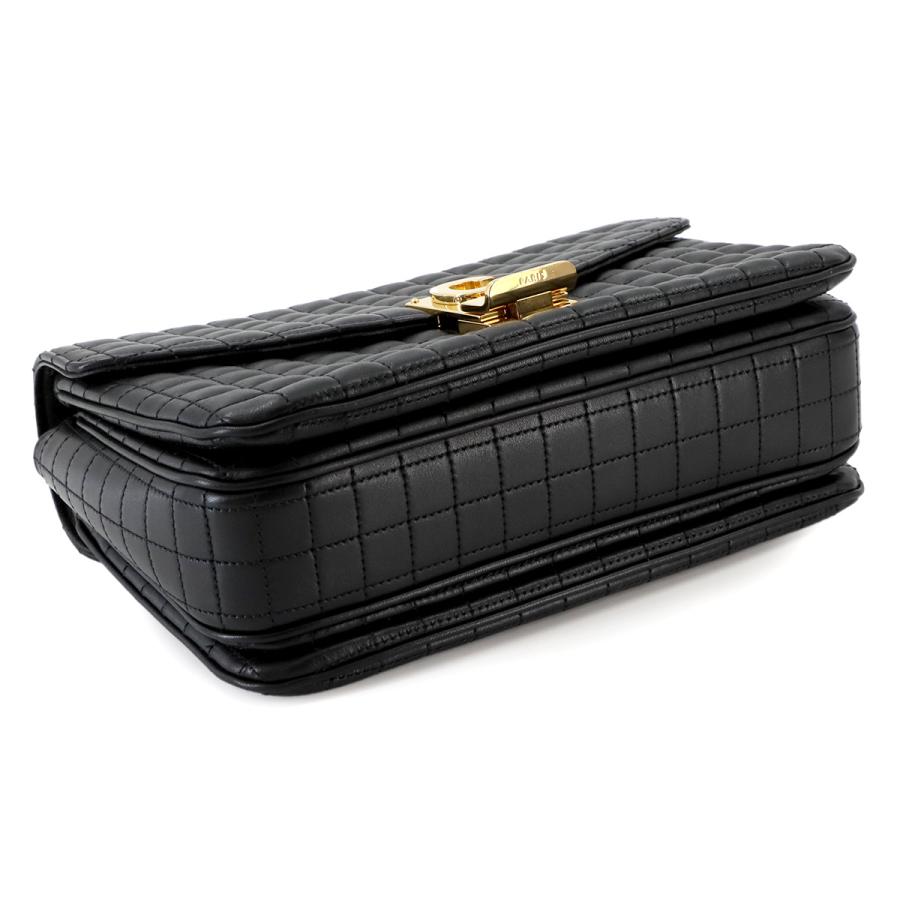 CELINE 新品同様 セリーヌ セー ミディアム ショルダー バッグ レザー  