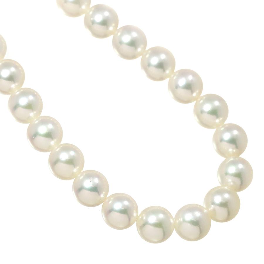 MIKIMOTO（ミキモト） アコヤ真珠 8.0-7.5mm ネックレス 43cm SV 
