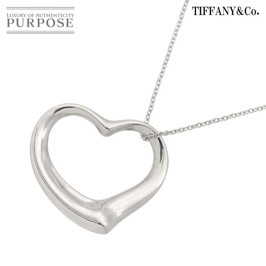TIFFANY&Co. ティファニー オープンハート ロング ネックレス 幅35mm  