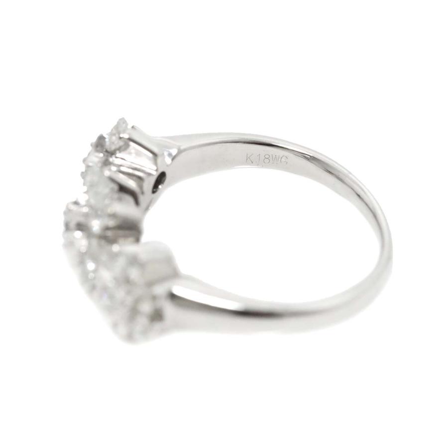 リング 10号 ダイヤ 1.00ct K18 WG ホワイトゴールド 750 指輪 Diamond  