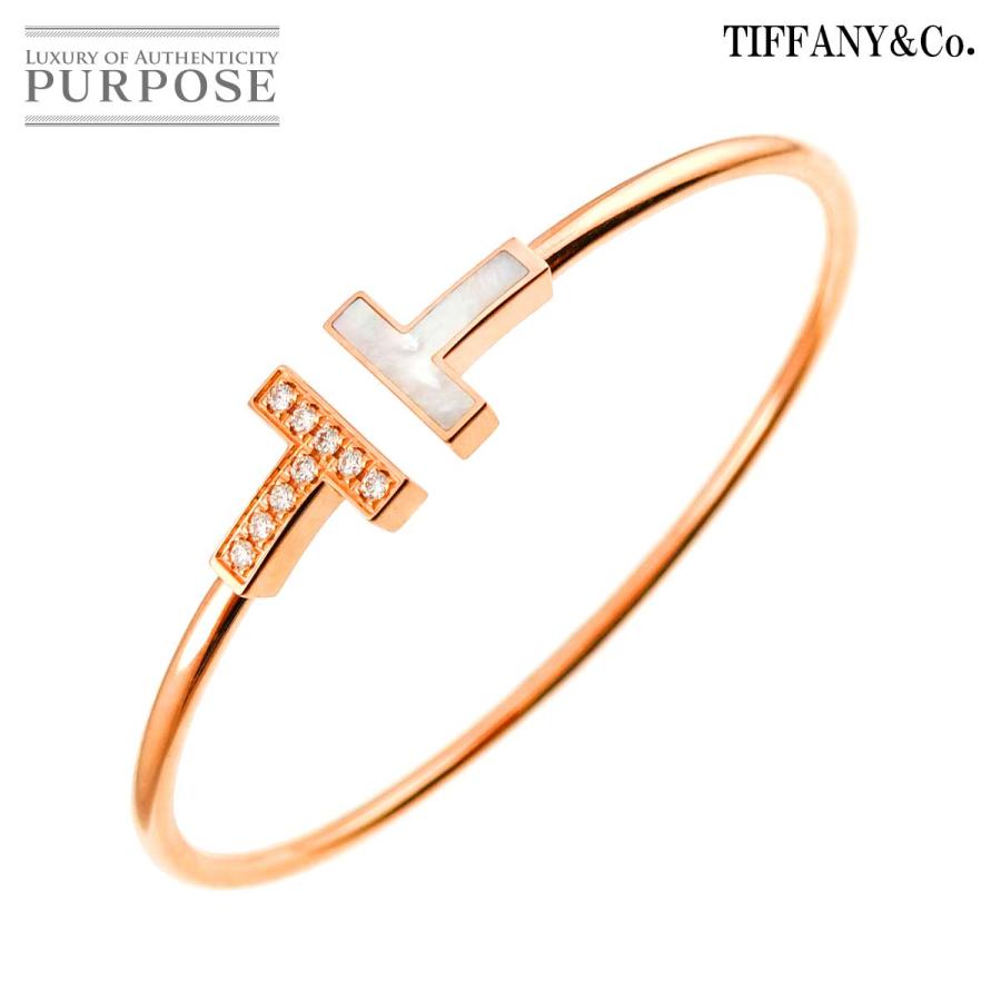 TIFFANY&Co. ティファニー Tワイヤー シェル ダイヤ ブレスレット  