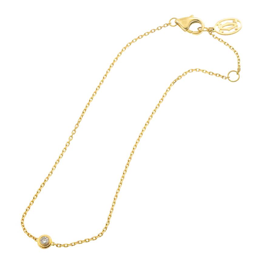 Cartier カルティエ ダムール ブレスレット XS 18.5cm ダイヤ K18 YG 