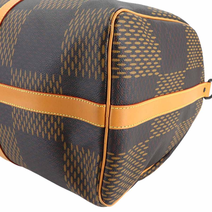 新品同様 ルイ ヴィトン LOUIS VUITTON LVスクエアード ダミエ ジャイアント モノグラム キーポル バンドリエール 50 N40360 90274218の画像