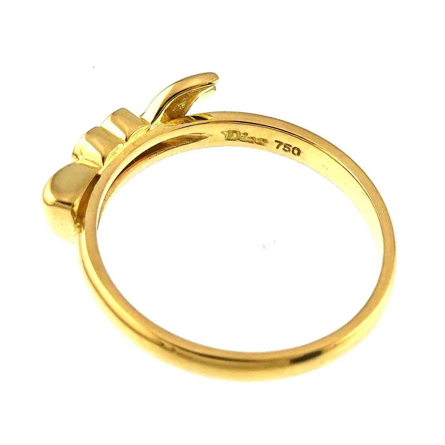 Christian Dior クリスチャン ディオール 11号 リング ダイヤ K18 YG  