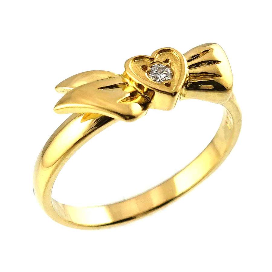 Christian Dior クリスチャン ディオール 11号 リング ダイヤ K18 YG  