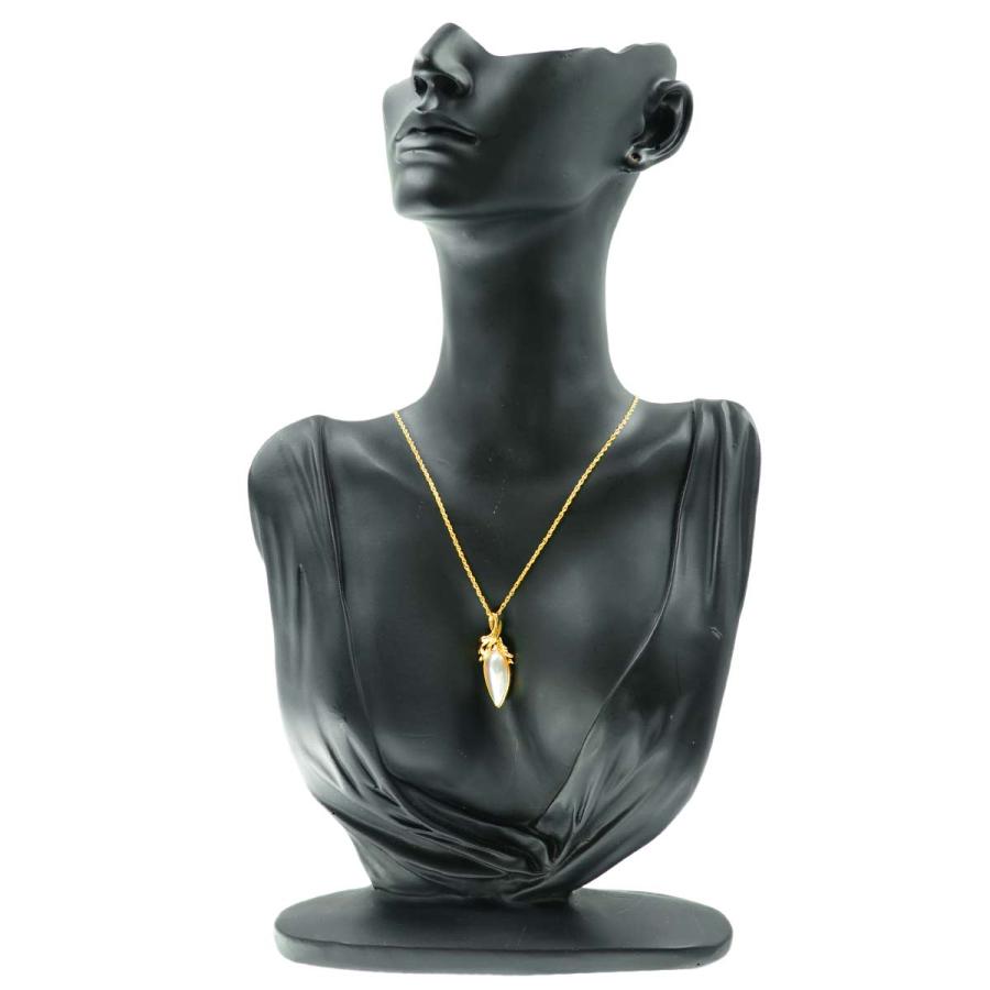 TASAKI タサキ マベ真珠 ダイヤ 0.01ct ネックレス 50cm K18 YG 750  