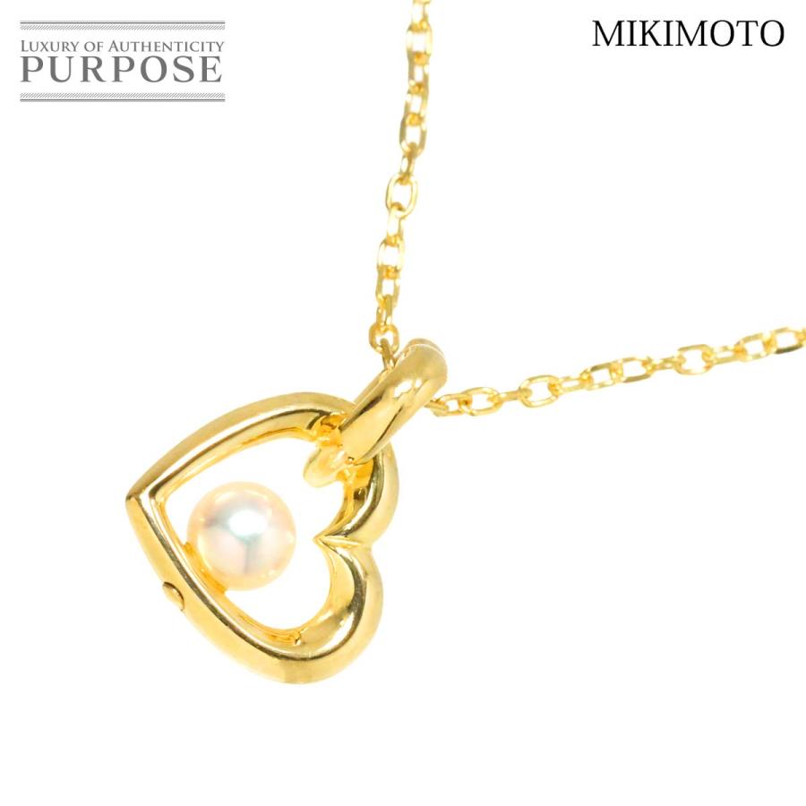 MIKIMOTO ミキモト アコヤ真珠 4.1mm ハート ネックレス 40cm MIKIMOTO ミキモト アコヤ真珠 4.1mm ハート ネックレス 40cm
