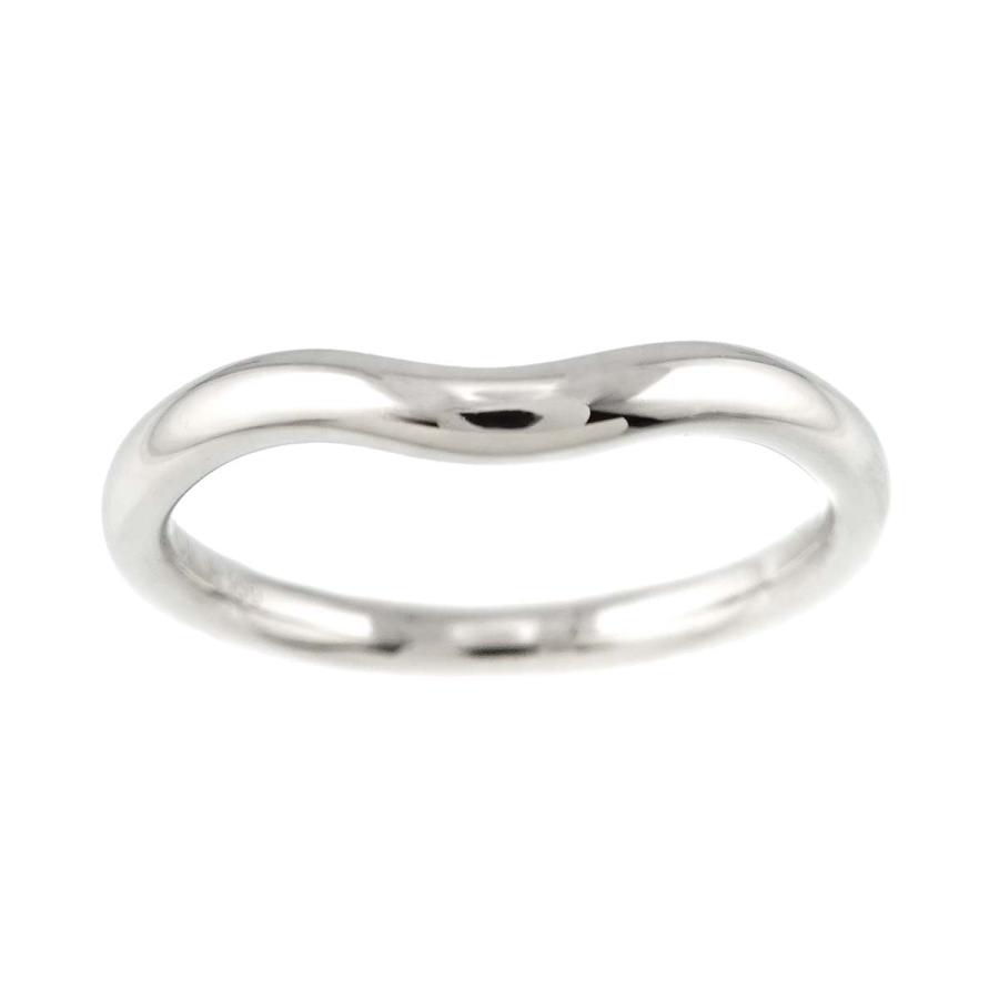 Tiffany&Co. カーブドワイドリングPt 9号 TIFFANY&Co. ティファニー ワイド カーブド バンドリング Pt950
