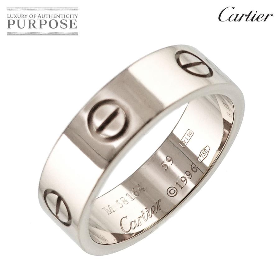 Cartier カルティエ ラブ #59 リング K18 WG ホワイトゴールド Cartier カルティエ ラブ #59 リング K18 WG ホワイトゴールド