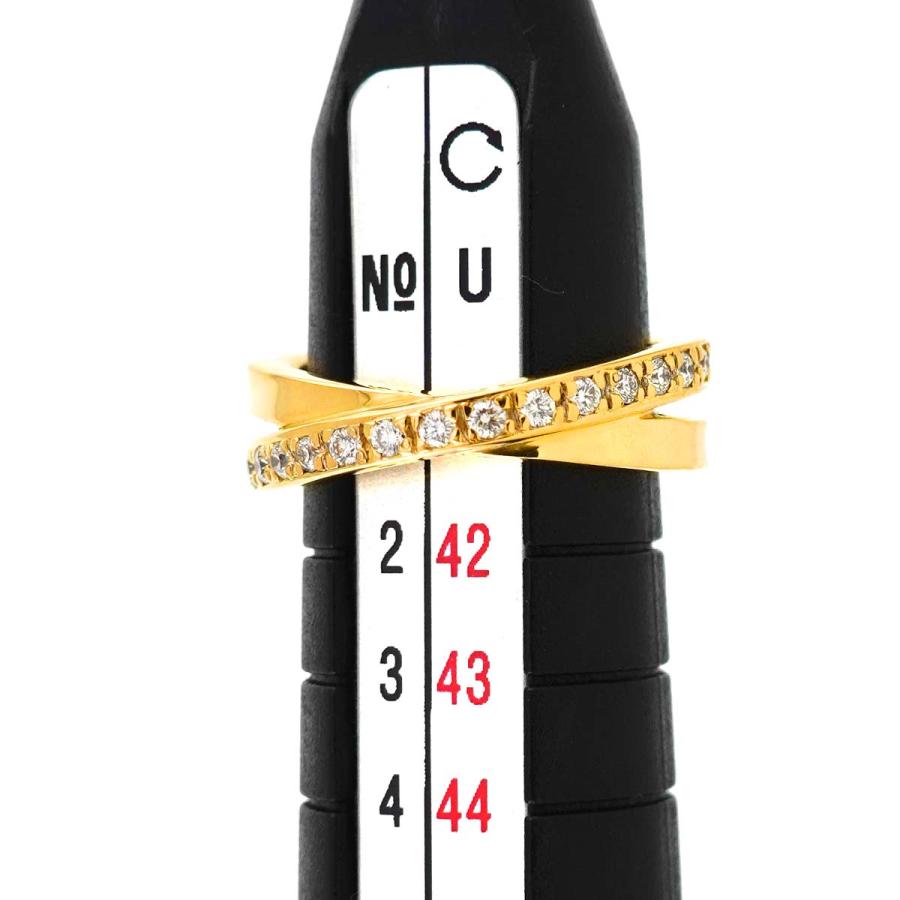 CACHAREL ミキモト MIKIMOTO 1.5号 リング ダイヤ 0.15ct K18 YG  