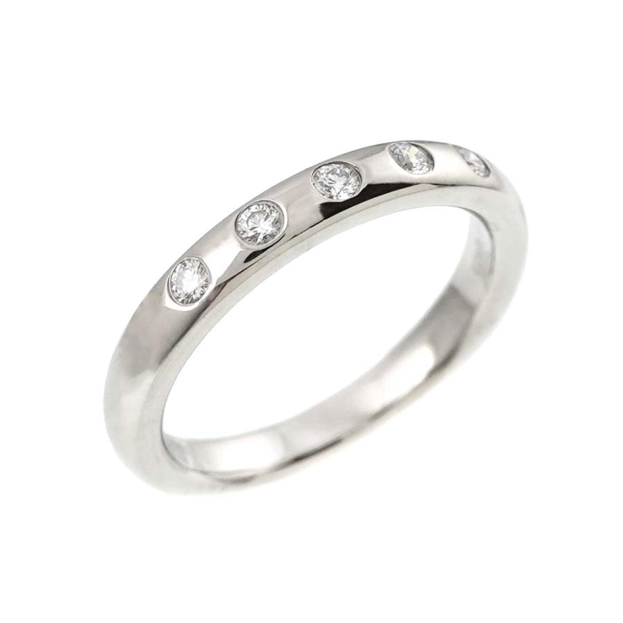 TIFFANY&Co. ティファニー スタッキング バンド 7号 リング ダイヤ 5P  