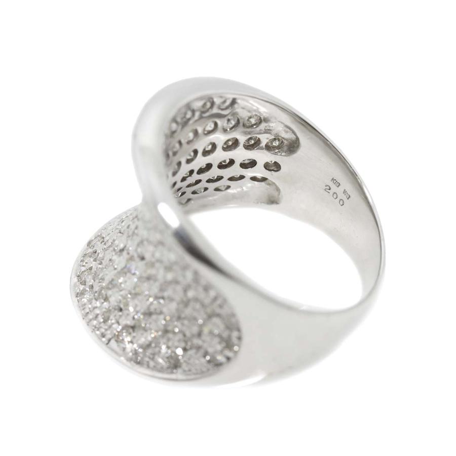 リング 14.5号 ダイヤ 2.00ct K18 WG ホワイトゴールド 750 指輪  