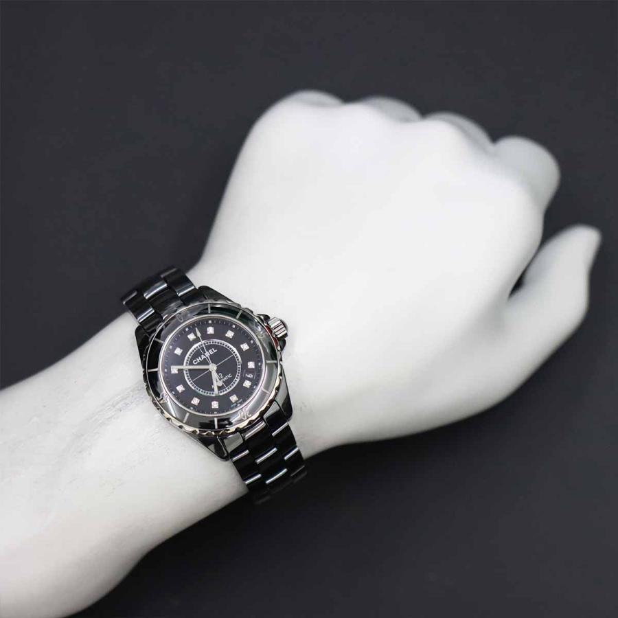 CHANEL シャネル J12 H1626 38㎜ 12Pダイヤモンド 自動巻き CHANEL（シャネル） CHANEL H1626 J12 38mm 黒セラミック 12Pダイヤ