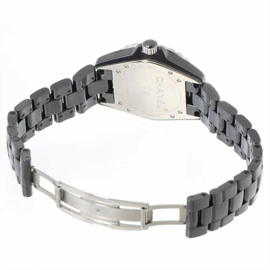 CHANEL シャネル J12 38mm H1626 メンズ 腕時計 12P ダイヤ ブラック  
