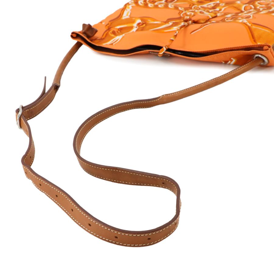 HERMES エルメス シルキーシティ PM ショルダー バッグ VIF ARGENT 銀  