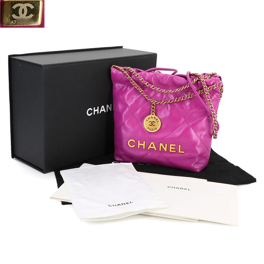 CHANEL 未使用 展示品 シャネル 22 ミニ 2way チェーン ハンド  