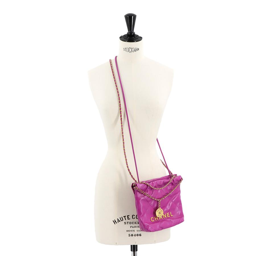 CHANEL 未使用 展示品 シャネル 22 ミニ 2way チェーン ハンド  