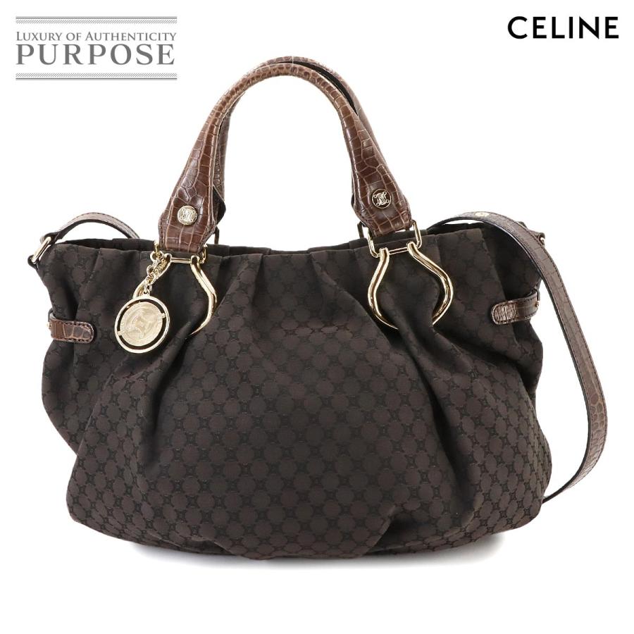 CELINE 新品同様 セリーヌ マカダム柄 ピロー スモール 2way ハンド  