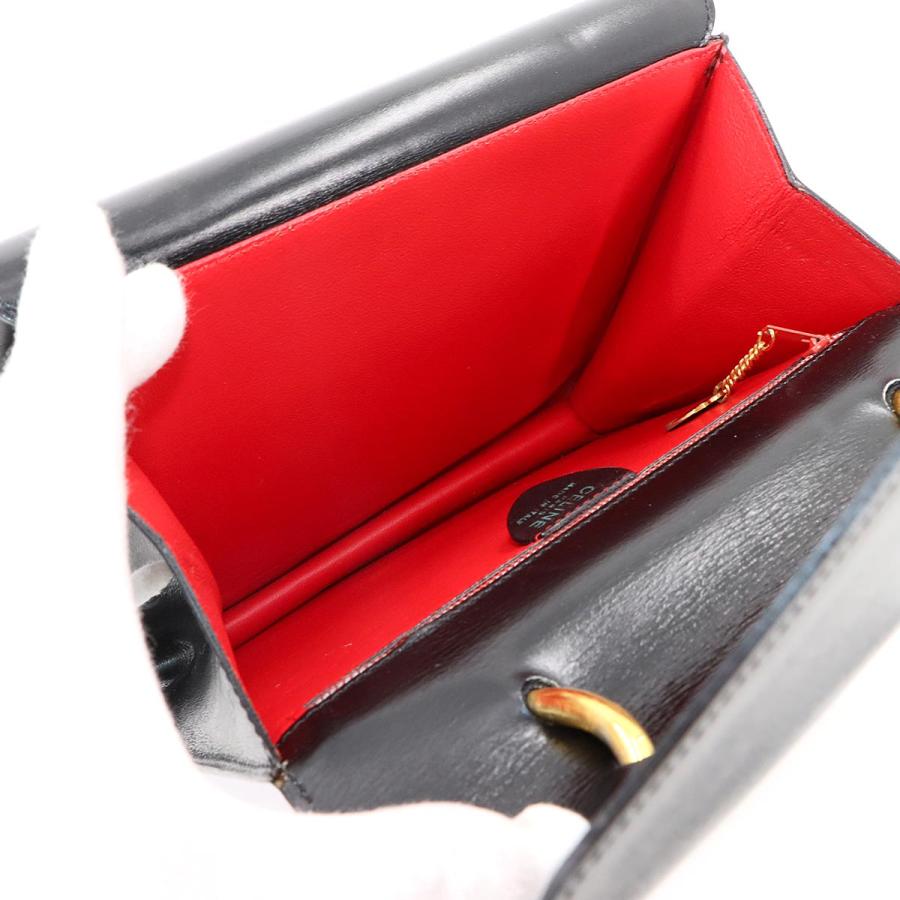 CELINE セリーヌ レザー ガンチーニ金具 クラッチバッグ CELINE - 新品 セリーヌ CELINE クラッチバッグ コットン/レザー