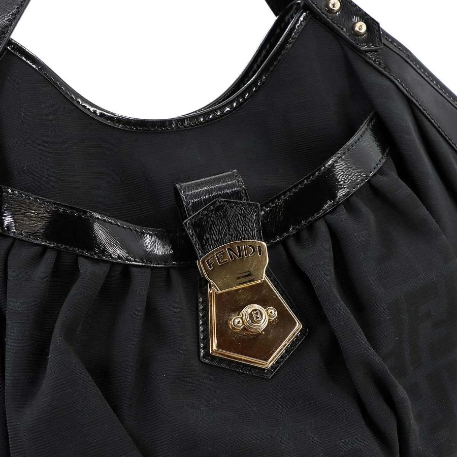 FENDI 新品同様 フェンディ ズッカ柄 トート バッグ キャンバス レザー  
