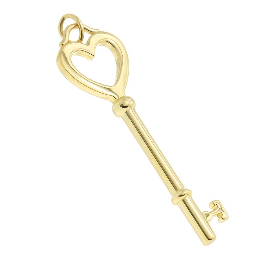 TIFFANY&Co. ティファニー ハート キー ペンダント トップ K18 YG 