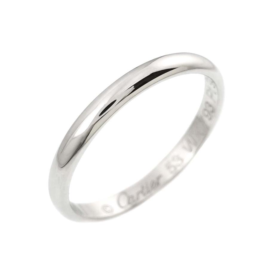 Cartier カルティエ 1895 クラシック #53 リング 幅2.5mm Pt プラチナ  