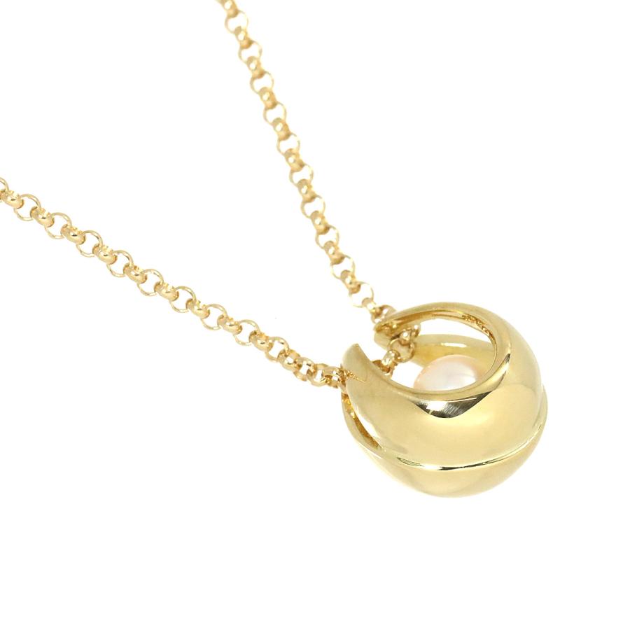 MIKIMOTO ミキモト アコヤ真珠 5.4mm ネックレス 40cm K18 YG イエロー  
