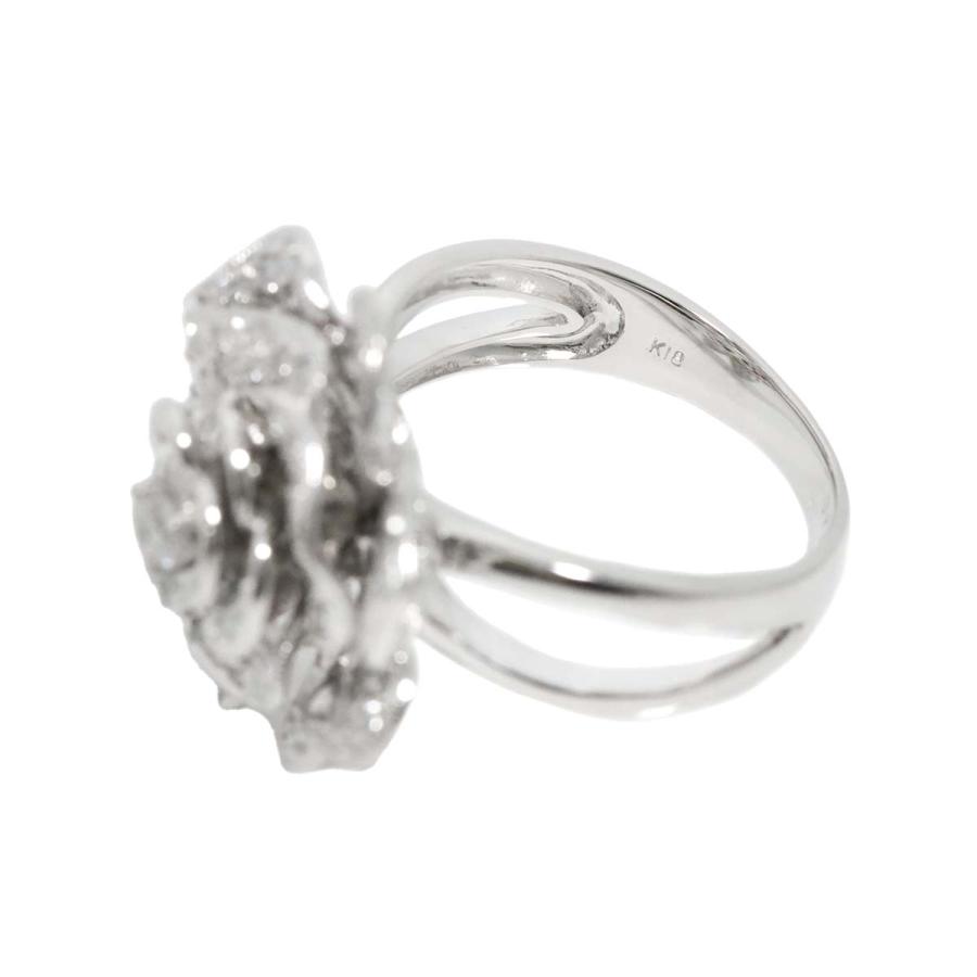 リング 15号 ダイヤ 0.73ct K18 WG ホワイトゴールド 750 指輪 Diamond  
