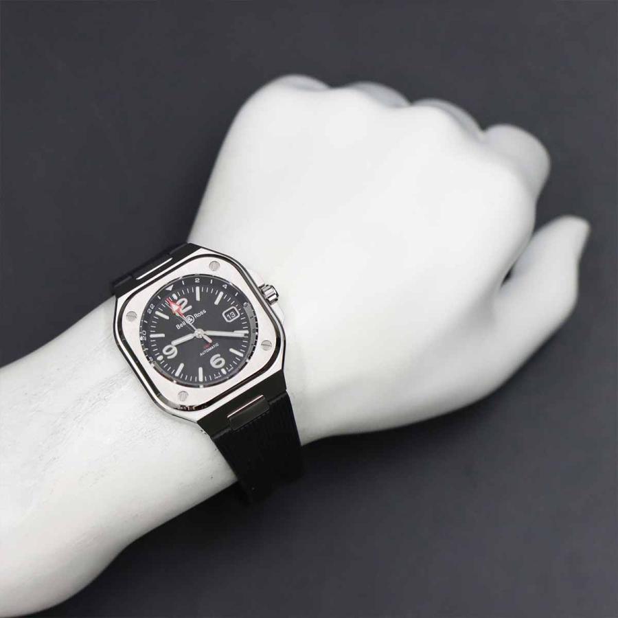Bell & Ross ベル&ロスBR05 自動巻き腕時計 ラバーベルト黒