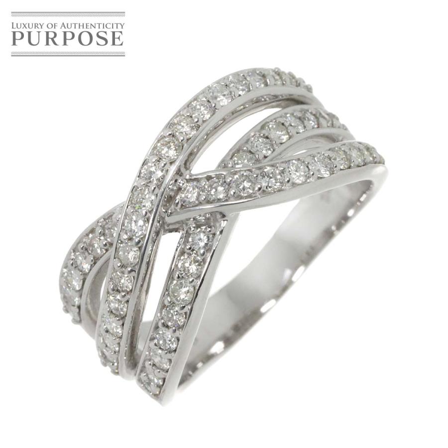 リング 16.5号 ダイヤ 1.00ct K18 WG ホワイトゴールド 750 指輪  