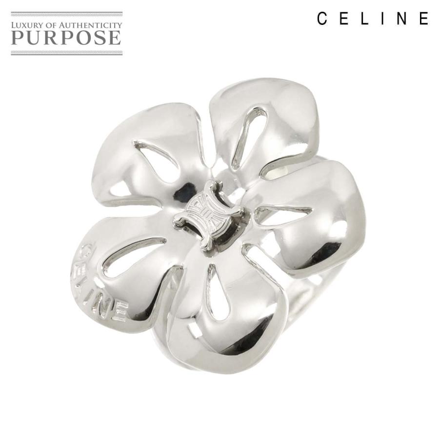 CELINE セリーヌ マカダム 11号 リング ルビー 0.02ct Pt プラチナ  