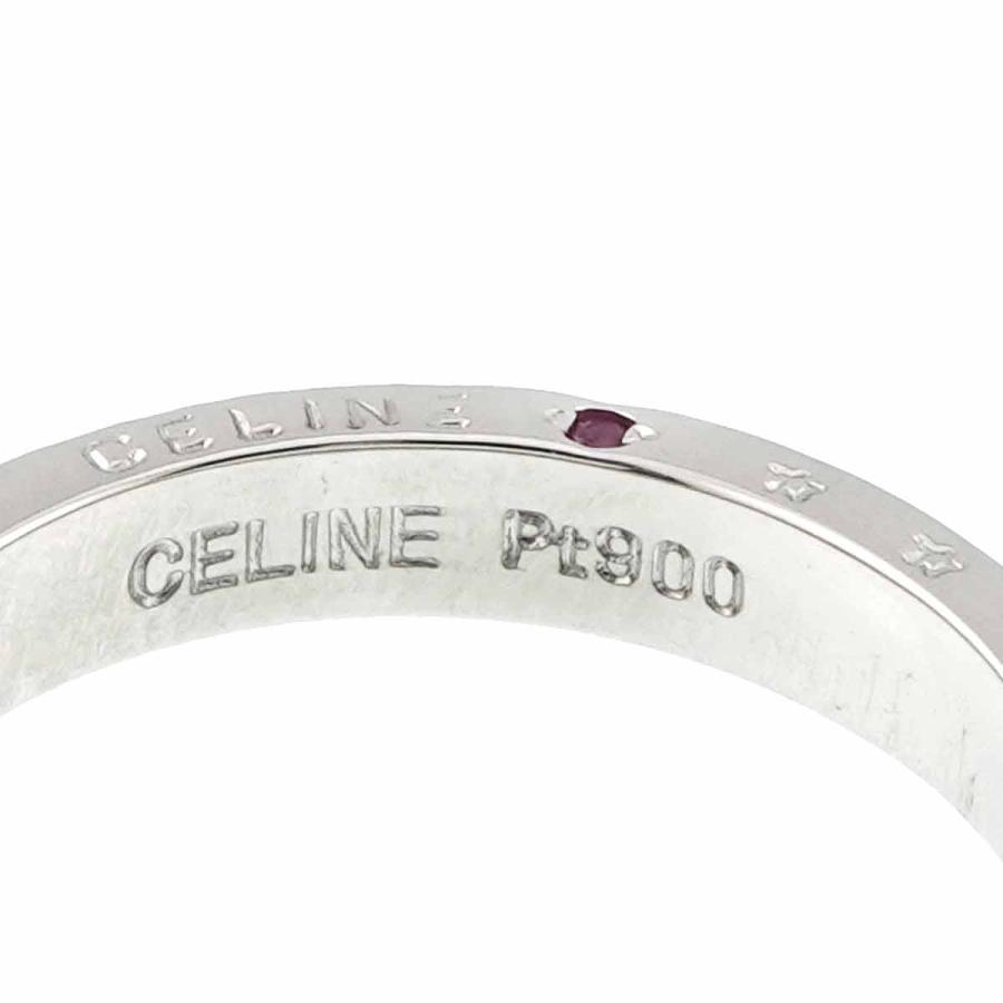 CELINE セリーヌ 14号 リング ルビー Pt プラチナ 指輪 Ruby Ring  