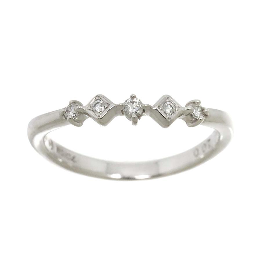 【ＴＡＳＡＫＩ】Ｋ１４ＷＧダイヤリング TASAKI（タサキ） TASAKI 11号 リング ダイヤ 0.07ct K14 WG ホワイト