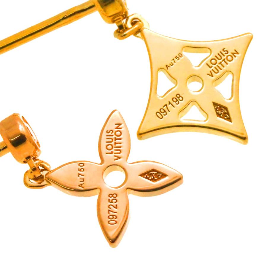 LOUIS VUITTON ルイ ヴィトン モノグラム イディール ピアス ダイヤ  