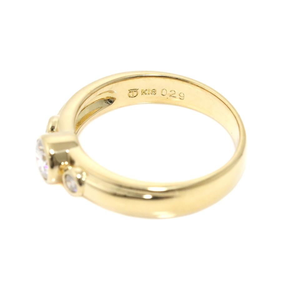 TASAKI タサキ 12号 リング ダイヤ 0.29/0.08ct K18 YG イエロー  