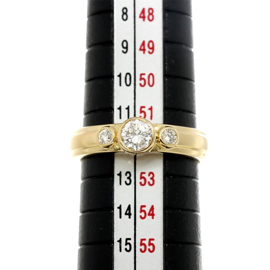 TASAKI タサキ 12号 リング ダイヤ 0.29/0.08ct K18 YG イエロー  