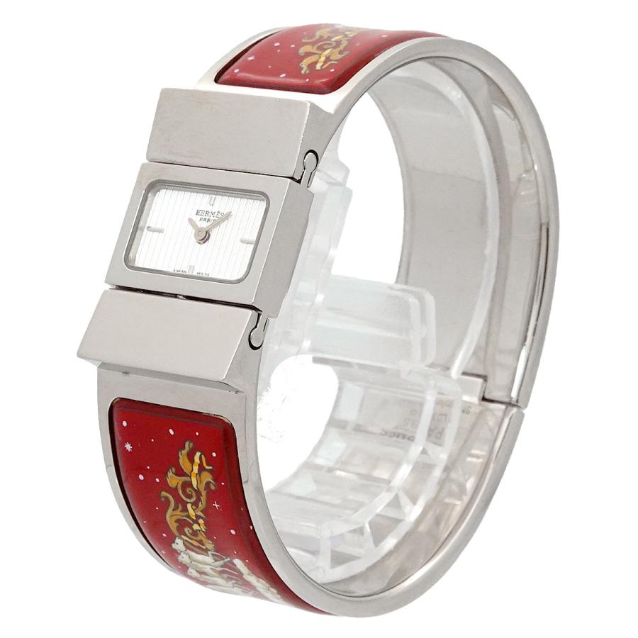 HERMES エルメス ロケ LO1 210 バングル ウォッチ レディース 腕時計  