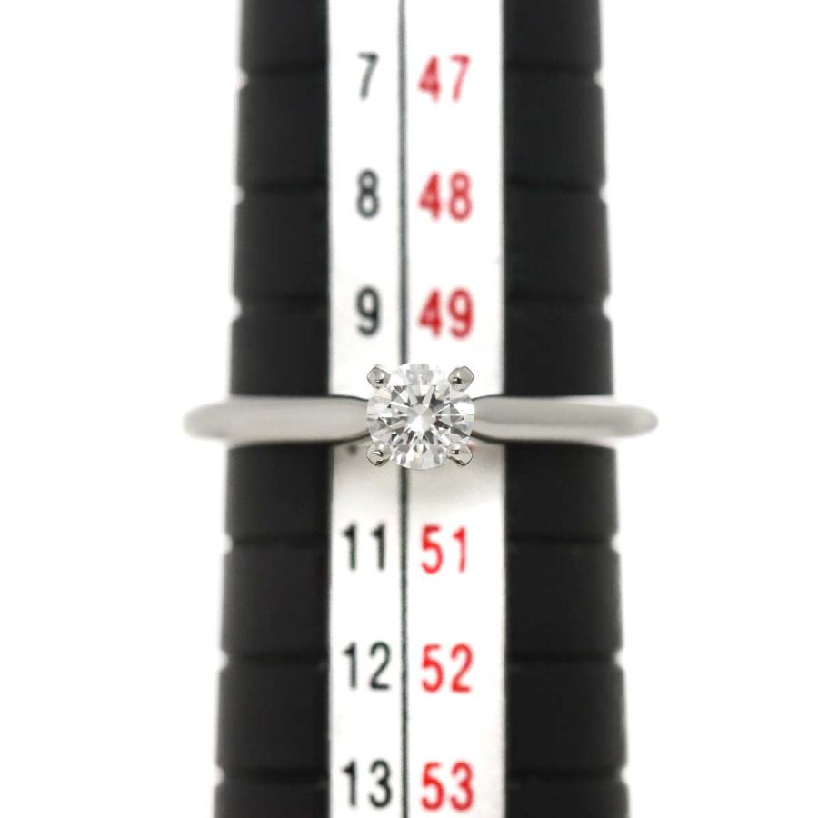 Cartier カルティエ ソリテール ダイヤ 0.25ct D/VS2/EX #50 リング Pt  