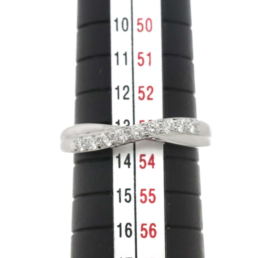 MIKIMOTO ミキモト ペルリータ 13.5号 リング ダイヤ 0.22ct K18 WG  