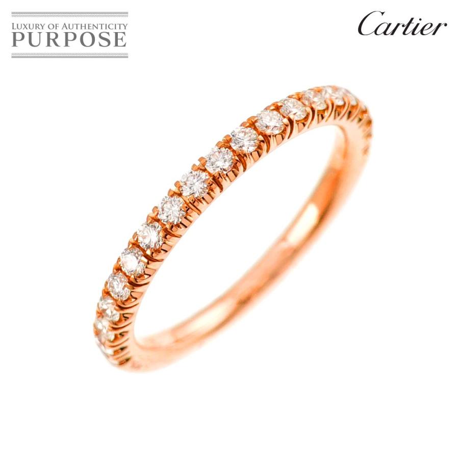 Cartier カルティエ エタンセル #48 リング ハーフ ダイヤ K18 PG  