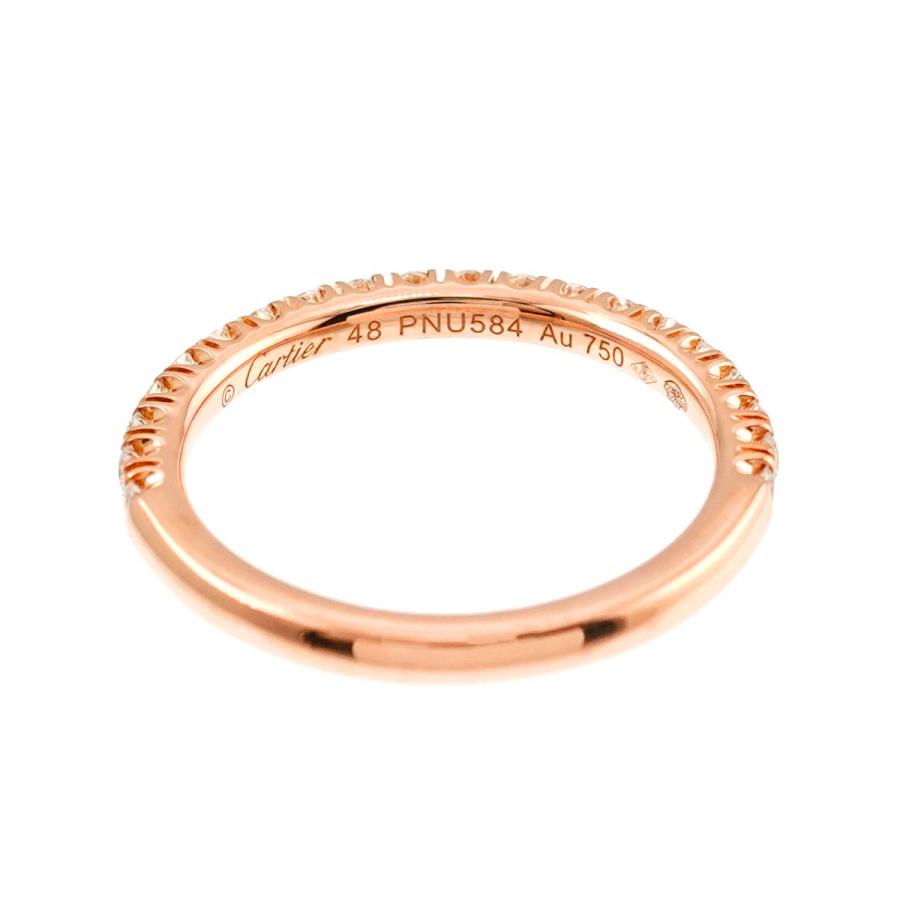 Cartier カルティエ エタンセル #48 リング ハーフ ダイヤ K18 PG  