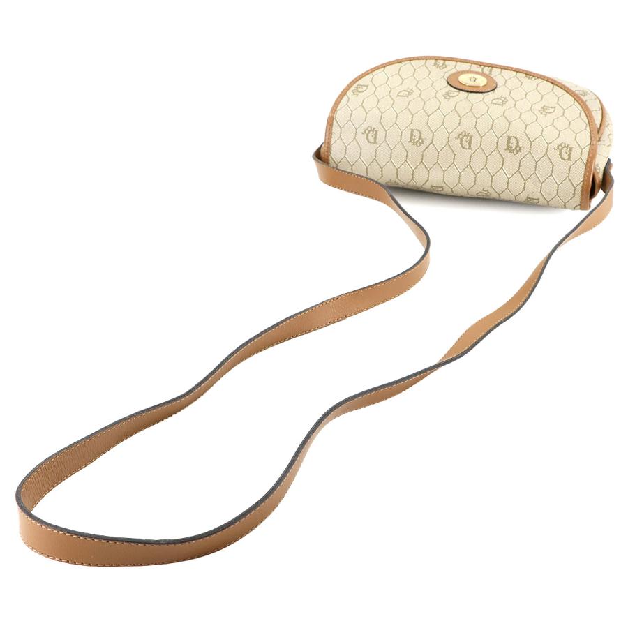 クリスチャン ディオール バッグ ハニカム ショルダー バッグ PVC レザー ベージュ ブラウン レディース 90276983 【中古】ブランド クリスチャン ディオール Christian Dior ハニカム ショルダー バッグ