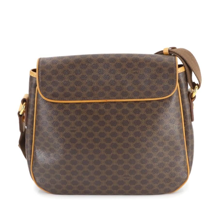 CELINE（セリーヌ） マカダム ショルダー バッグ PVC ブラウン