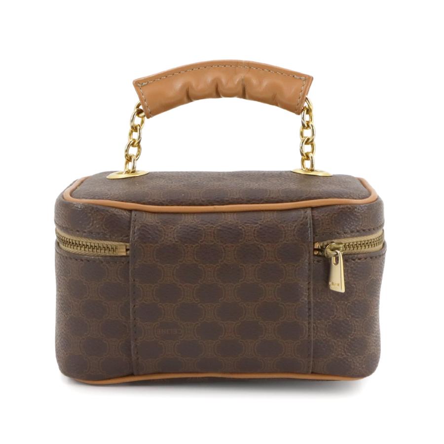 CELINE 新品同様 セリーヌ マカダム柄 バニティ ハンド バッグ CELINE 新品同様 セリーヌ マカダム柄 バニティ ハンド バッグ