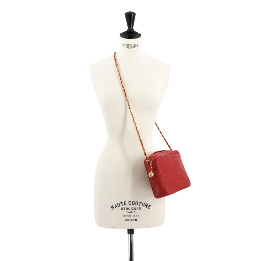 CHANEL 美品 シャネル トリプルココ チェーン ショルダー バッグ 
