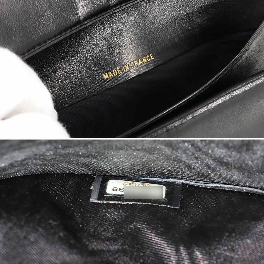 シャネル CHANEL キャビアスキン 二つ折り 長財布 がま口 レザー ブラック A13498 ココマーク ヴィンテージ Long Wallet 90277090の画像